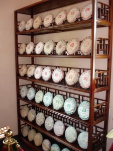 Factory Display of Puerh Cakes
